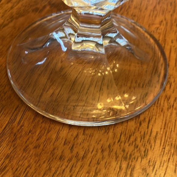 Pressed Glass Round Compote candy Dish Pedestal - Picture 4 of 5